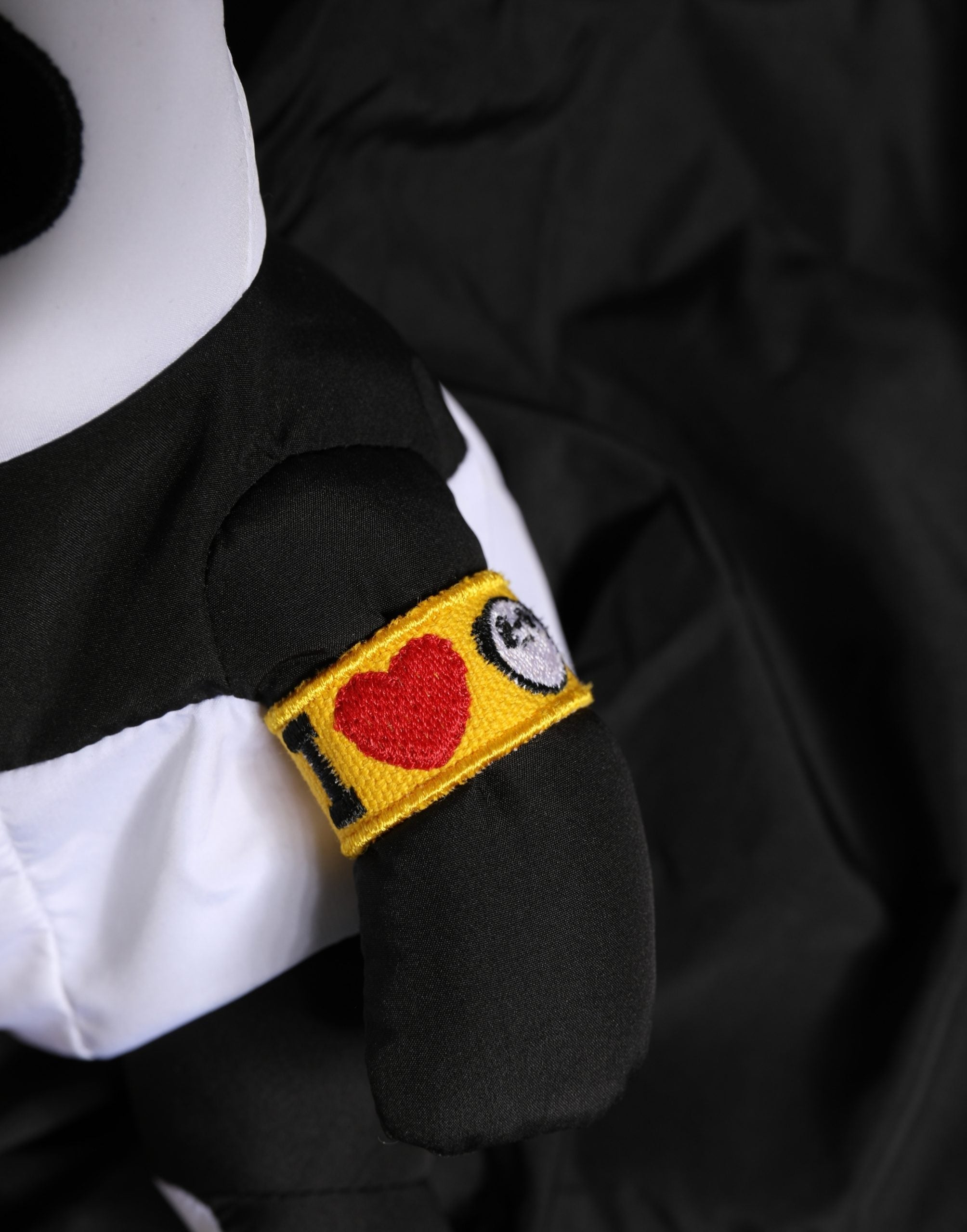 Dolce & Gabbana Herren schwarze Polyester Panda Stofftier-Einkaufstasche