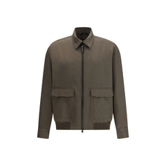 Brioni Bicolor Wool Coat