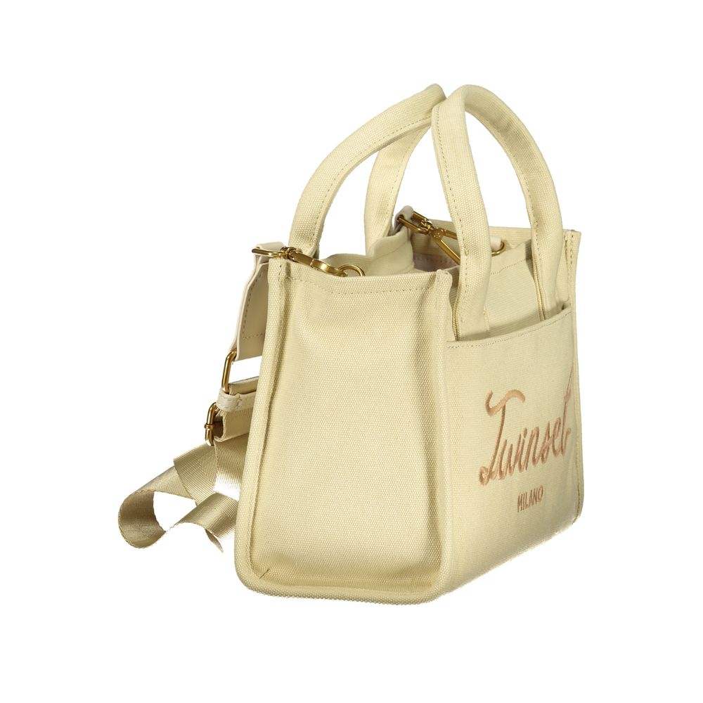 Twinset Beige Baumwolle Damen Handtasche