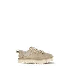 UGG Beige Kalfsleer Bos Taurus Lage Sneakers