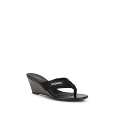 Coperni Schwarze Keilsandalen aus Polyamid