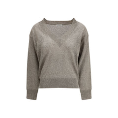 Brunello Cucinelli Braunes Leinen-Sweatshirt