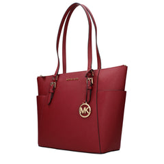 Michael Kors Rode Leren Schoudertas