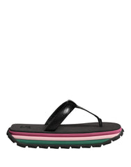 Dolce & Gabbana Multicolor Rubberen Chunky Teenslippers