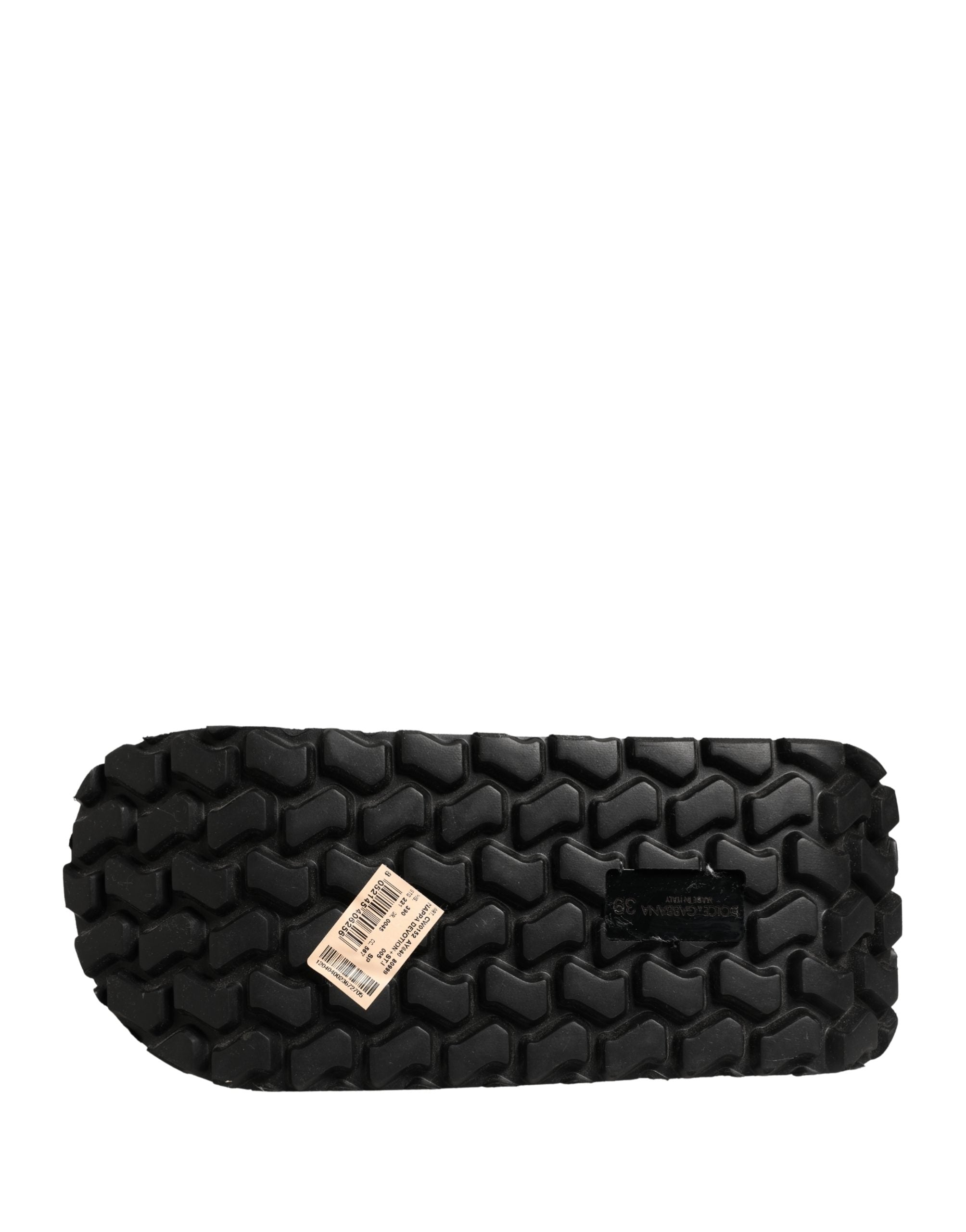 Dolce & Gabbana Multicolor Rubberen Chunky Teenslippers