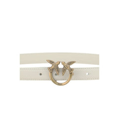 PINKO Witte Kalfsleren Bos Taurus Regular Riem