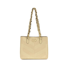 Valentino Garavani Schultertasche aus goldenem Lammfell Ovis Aries Aries
