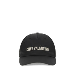 Valentino Garavani Schwarze Baumwollkappe (Baseballkappe)