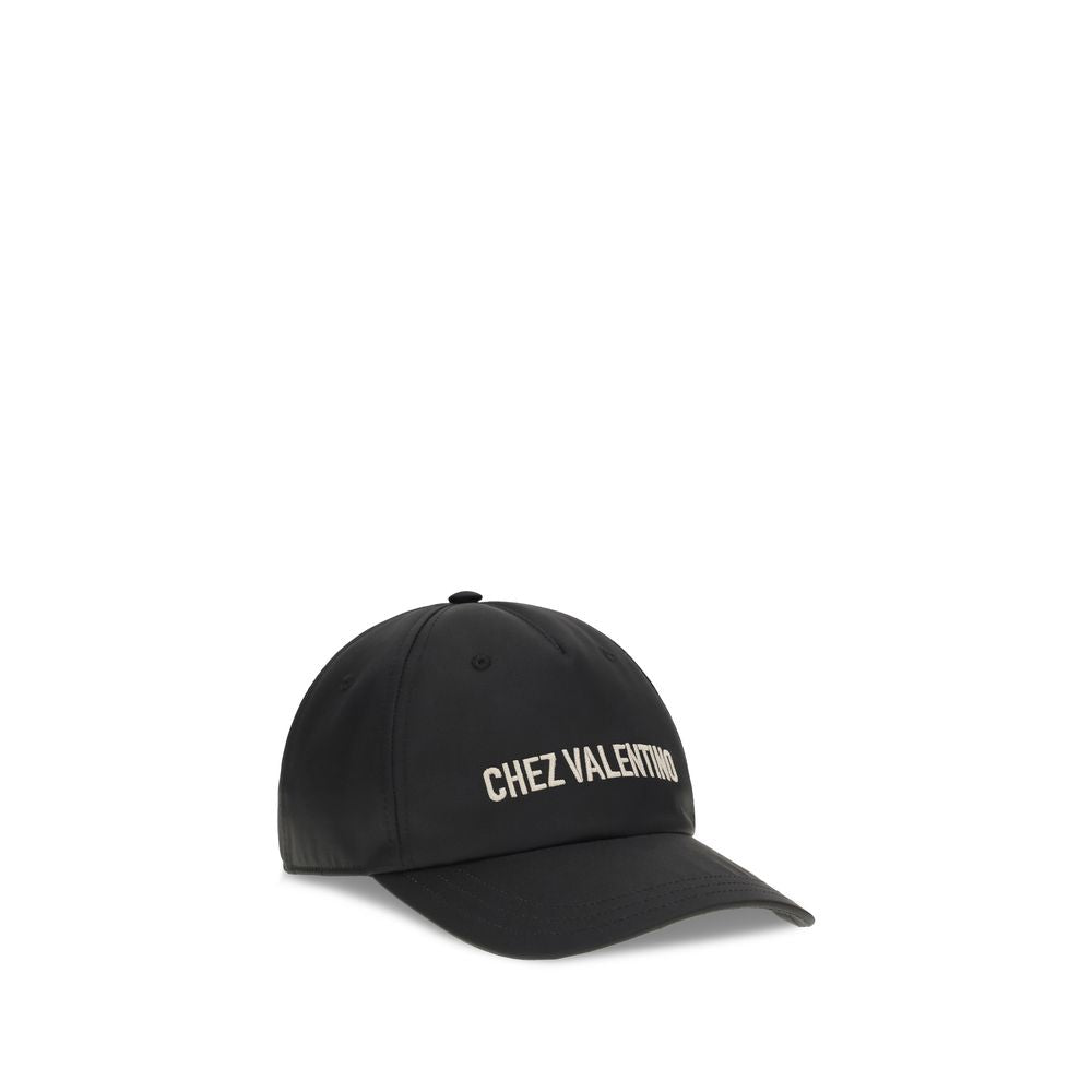 Valentino Garavani Schwarze Baumwollkappe (Baseballkappe)