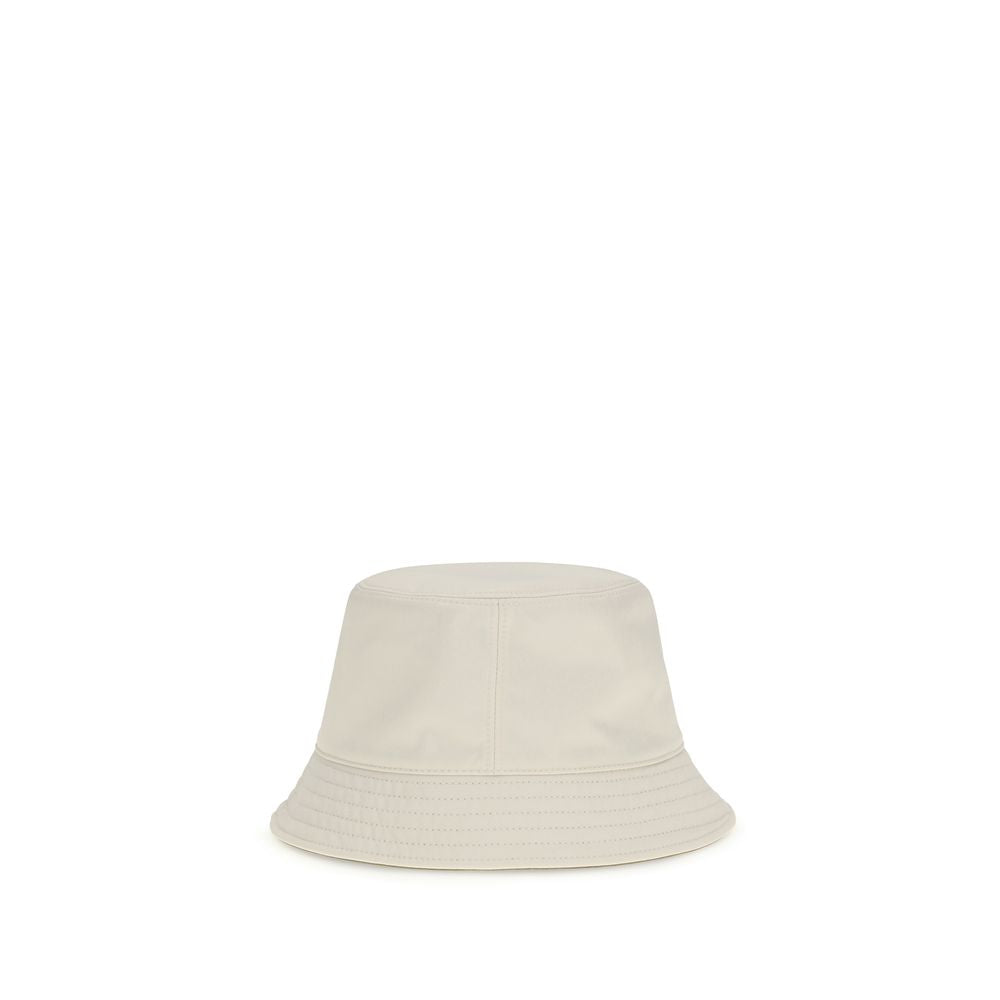 Moncler Eimerhut aus weißem Polyester