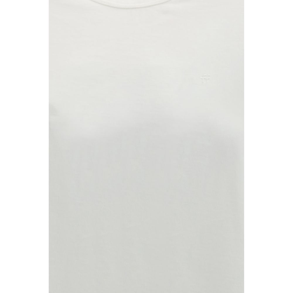 Forte_Forte Wit Katoenen T-shirt