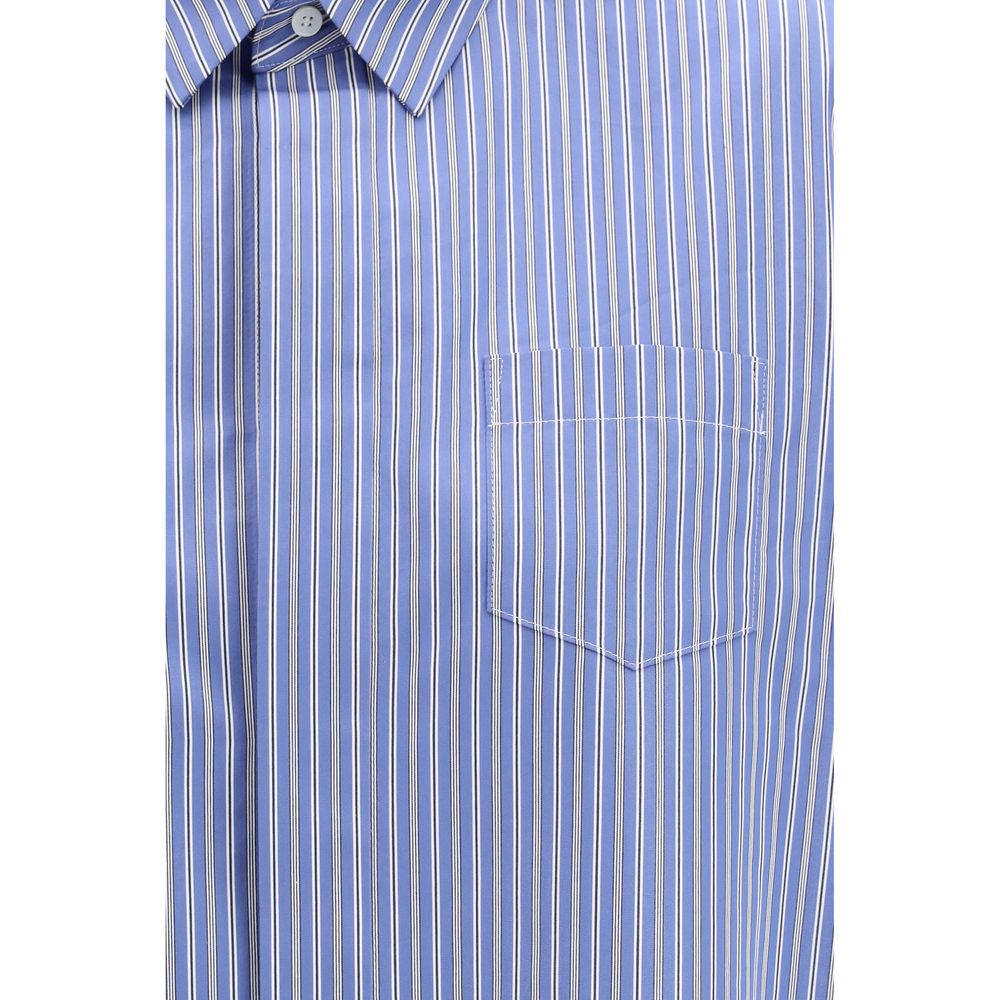 Sacai Blaues Baumwollmusterhemd