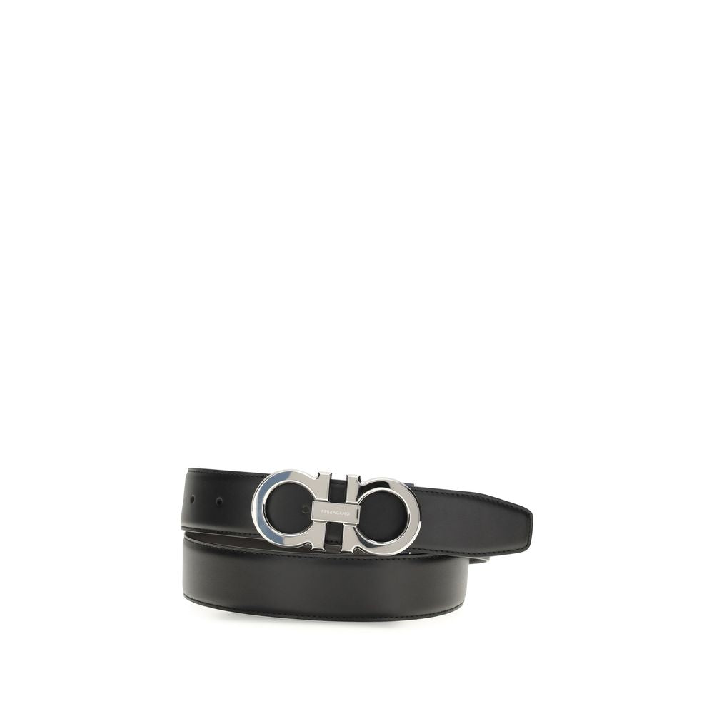 Ferragamo Gürtel aus schwarzem Leder