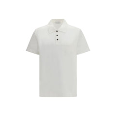 Ferragamo weißes Polohemd aus Baumwolle