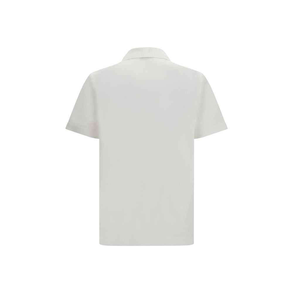 Ferragamo weißes Polohemd aus Baumwolle