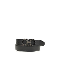 Ferragamo Zwarte Kalfsleren Bos Taurus Normale Riem