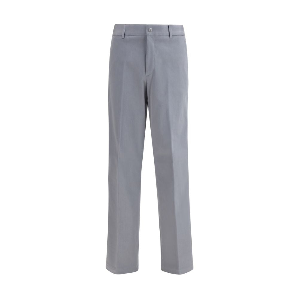 Fendi Graue Freizeithose aus Baumwolle