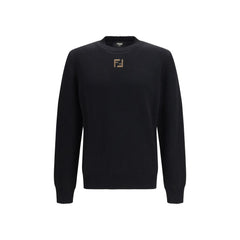 Fendi Black Wool Oves Aries Sweatshirt