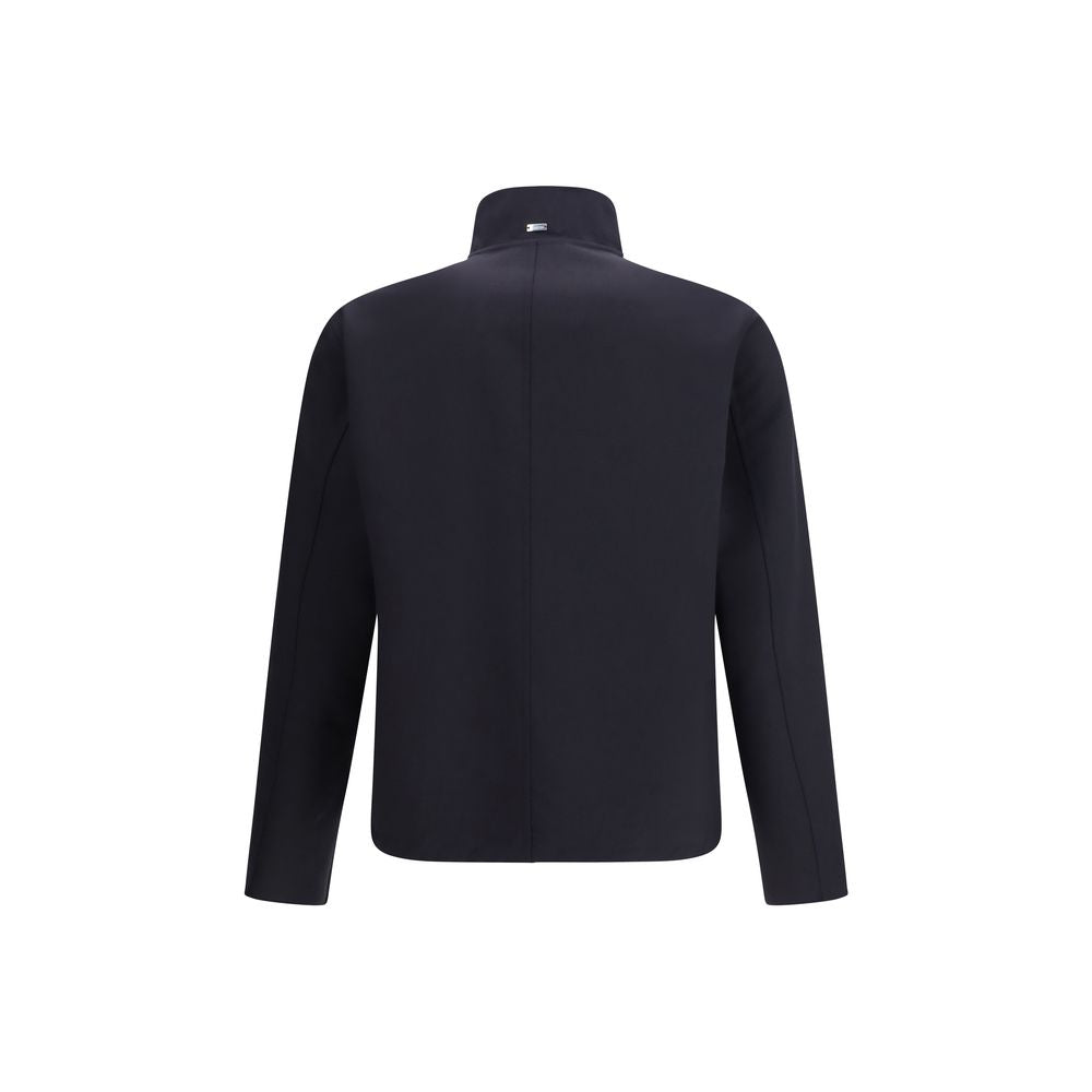 Herno Blue Elastan-Mantel