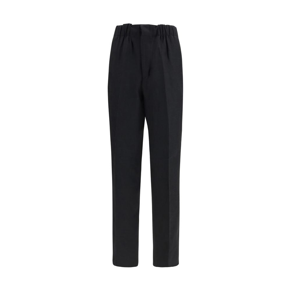Laneus Schwarze Freizeithose aus Viskose