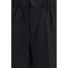 Laneus Schwarze Freizeithose aus Viskose