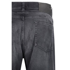 MM6 Zwarte katoenen straight-leg jeans