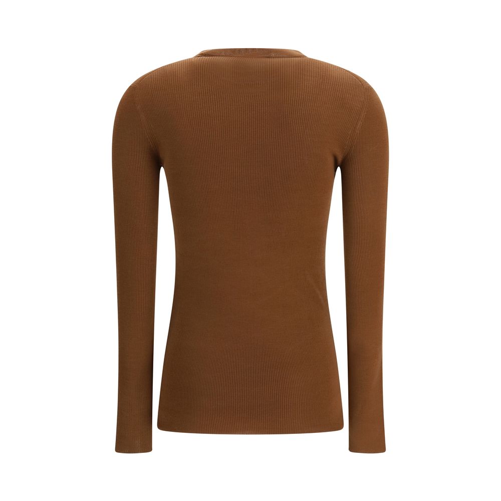 Prada Cardigan aus brauner Fleecewolle