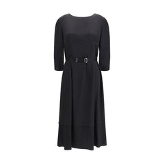 Prada Schwarzes lässiges Kleid aus Azetat