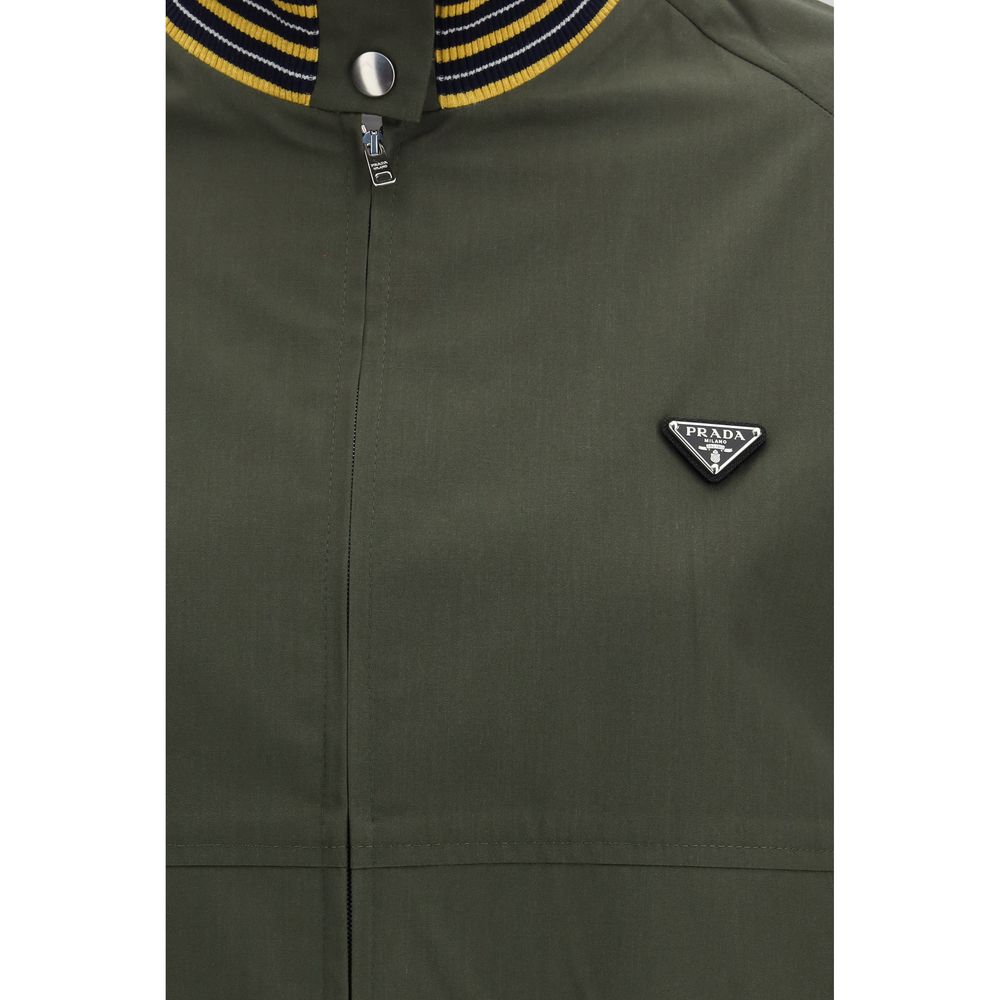 Prada Bicolor polyester bomberjack