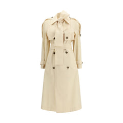 Burberry Trenchcoat aus beigem Polyester