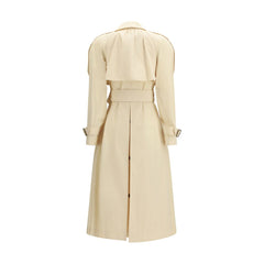 Burberry Trenchcoat aus beigem Polyester