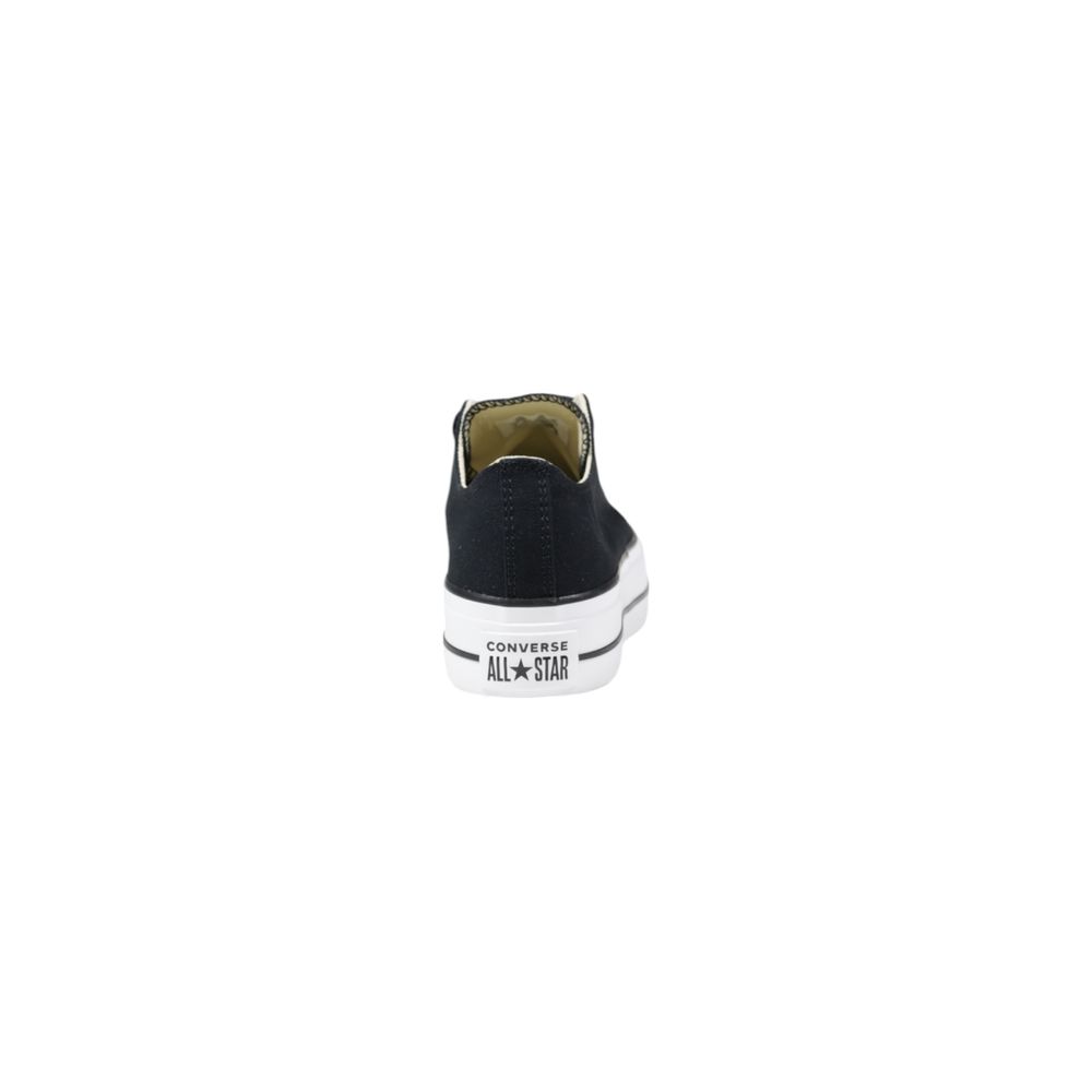 Converse Schwarze Stoff-Plateau-Sneaker