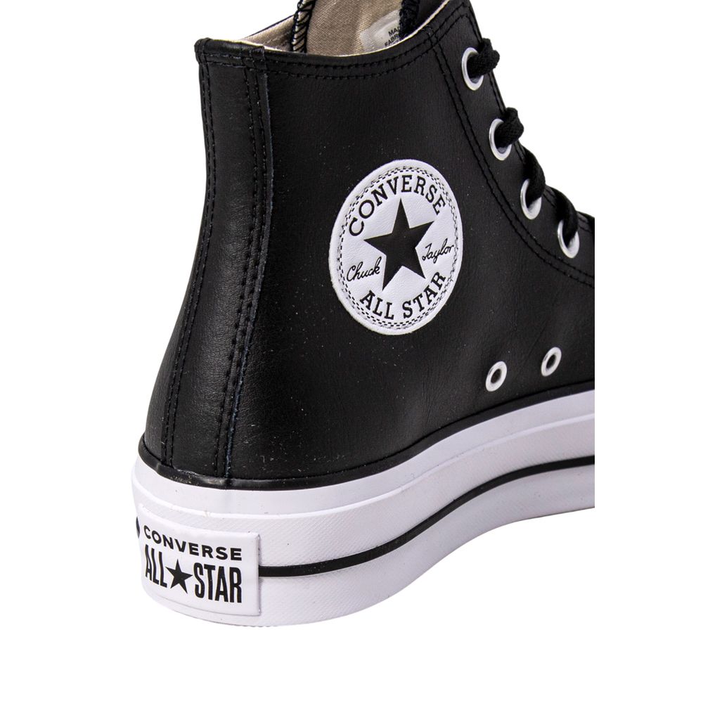 Converse schwarze Polyethylen-Plateau-Sneaker