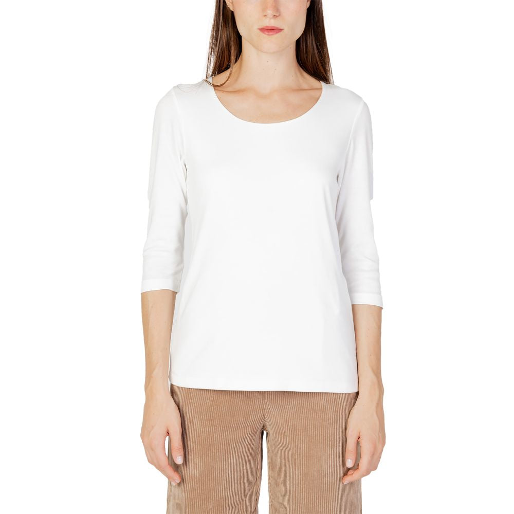 Street One Cream Baumwoll-Langarmshirt