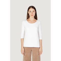 Street One Cream Baumwoll-Langarmshirt