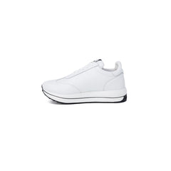 Love Moschino Weiße Low-Top-Sneakers aus Leder