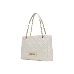 Love Moschino Beige Handtasche aus Polyethylen