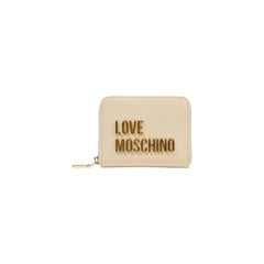 Love Moschino – Beige Geldbörse aus Polyethylen
