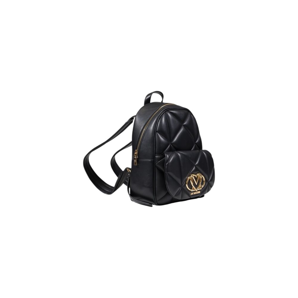 Love Moschino Zwarte Polyethyleen Rugzak