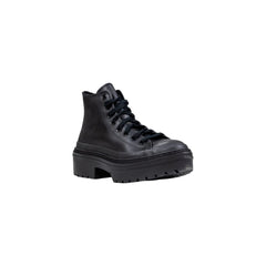 Converse Zwarte Leren Enkellaarsjes