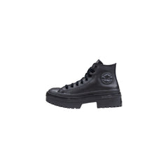 Converse Zwarte Leren Enkellaarsjes