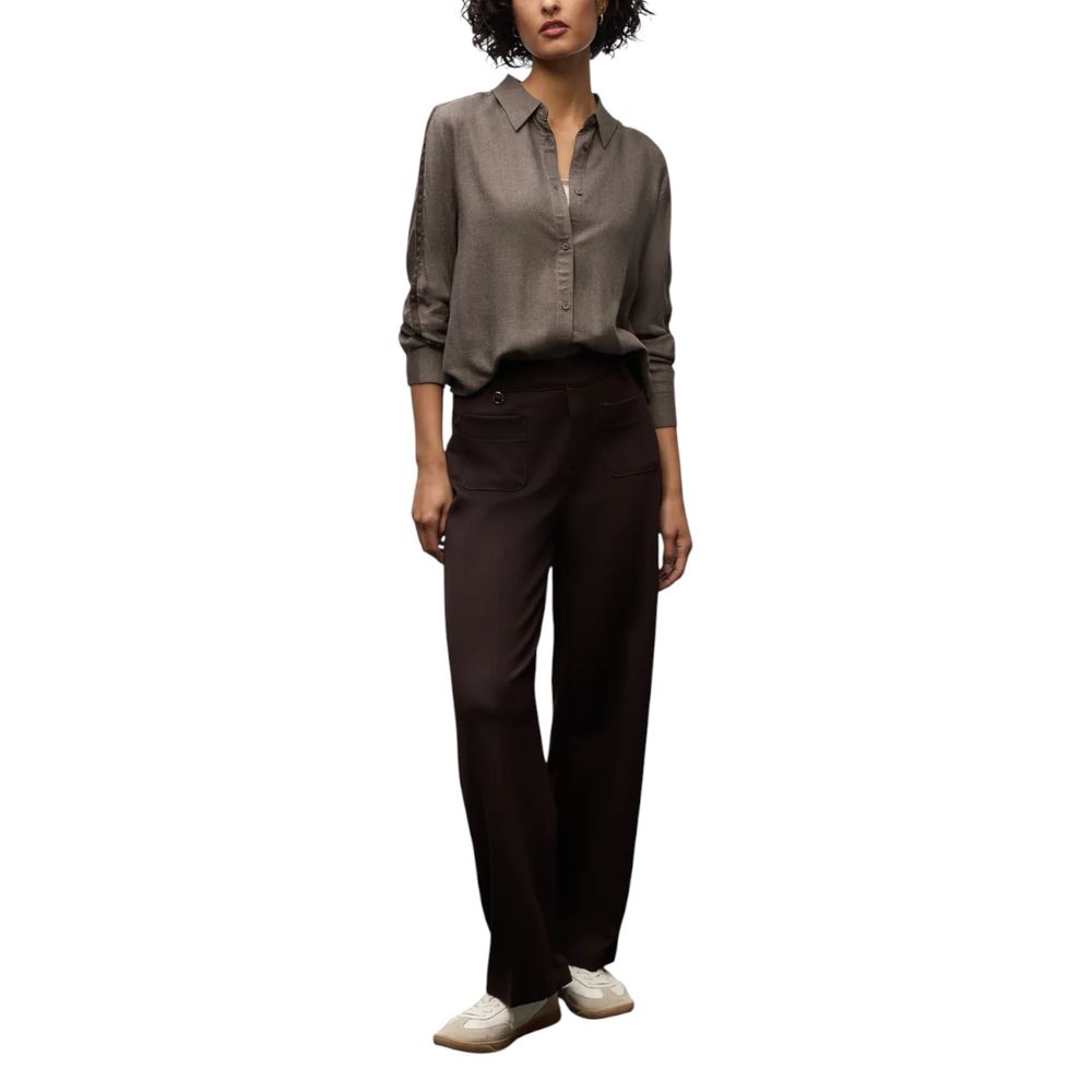 Street One Braune Viskosebluse