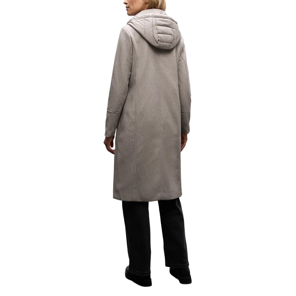 Street One Beigefarbener Polyester-Mantel