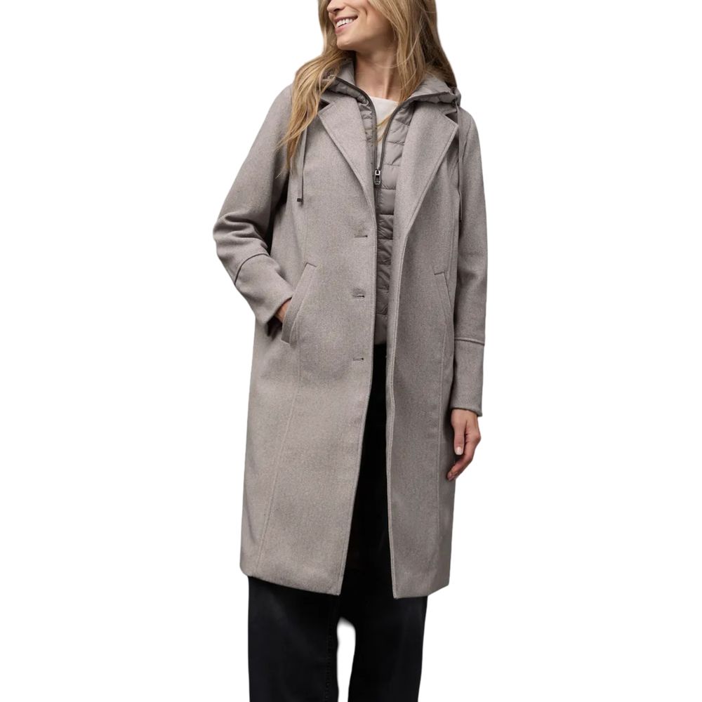 Street One Beigefarbener Polyester-Mantel
