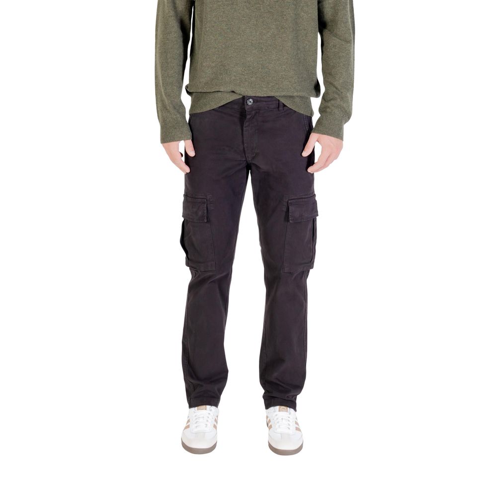 Lyle & Scott Schwarze Baumwoll-Cargohose