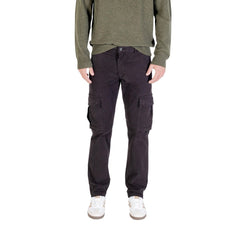 Lyle & Scott Schwarze Baumwoll-Cargohose