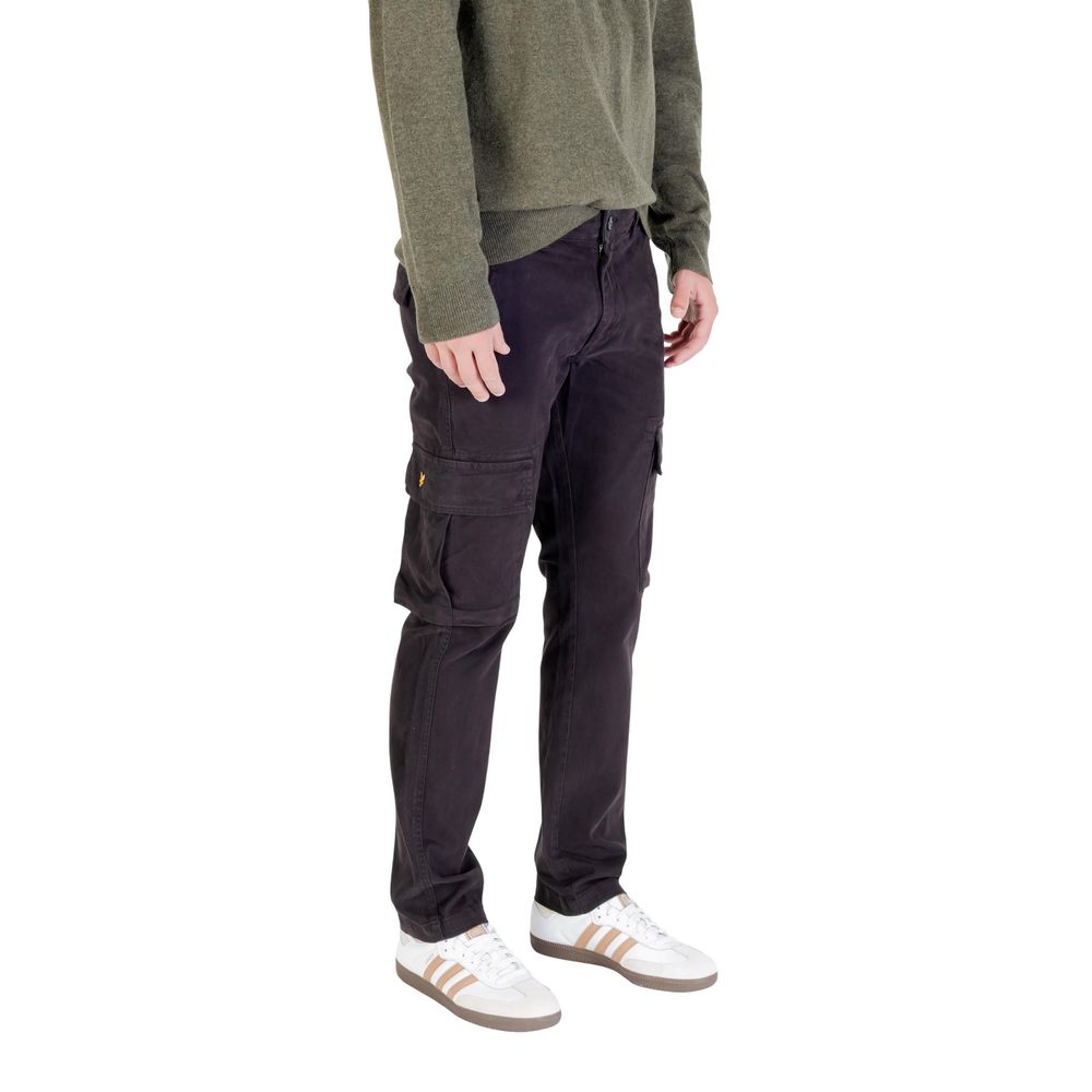 Lyle & Scott Schwarze Baumwoll-Cargohose