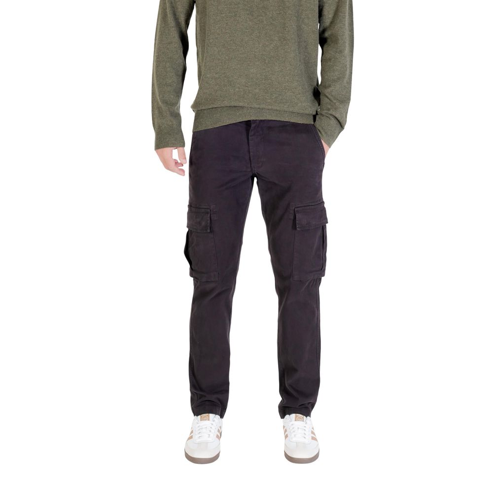 Lyle & Scott Schwarze Baumwoll-Cargohose