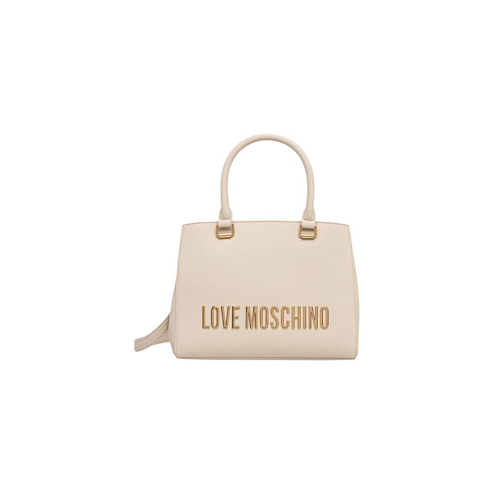 Love Moschino Beige Handtasche aus Polyethylen