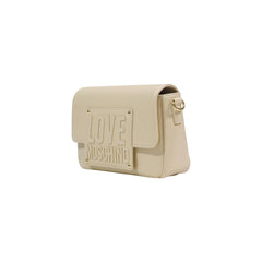 Love Moschino Crèmekleurige Polyethyleen Handtas